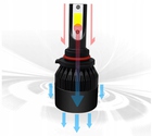 LED żarówka mocna COB H1 300% do soczewek Peugeot (6)